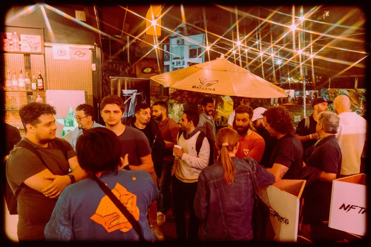 Galeria lotada durante o NFTalks